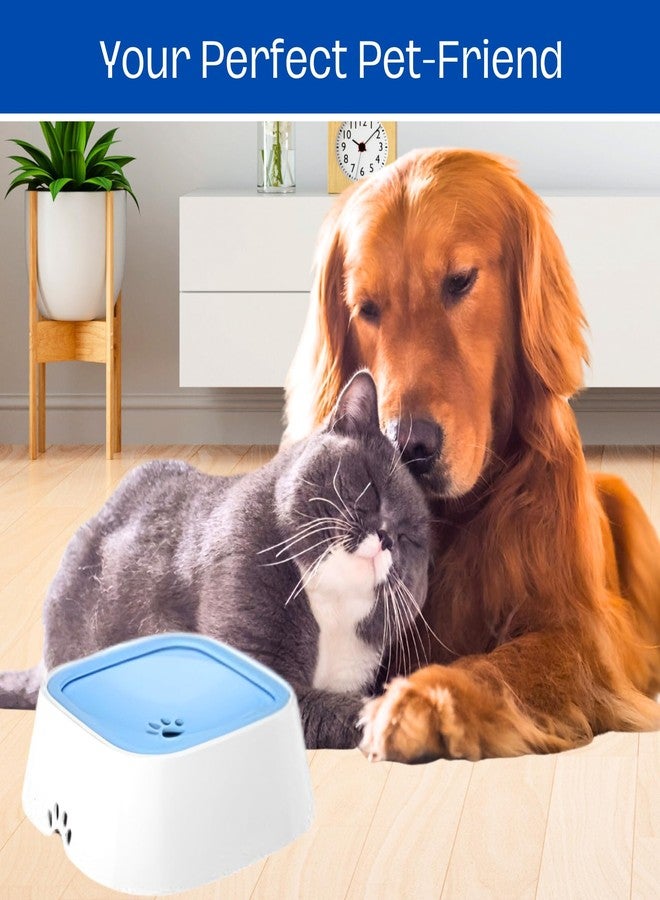 Goodscious No Spill Water Bowl for Dogs and Cats - Spill Proof Cat Bowl & Mess Free Dog Water Bowl No Spill - Slow Water Bowl for Dogs No Spilling - Zero Splash Dog Water Bowl Dispenser - Dog Water Dish (White) - Image 5